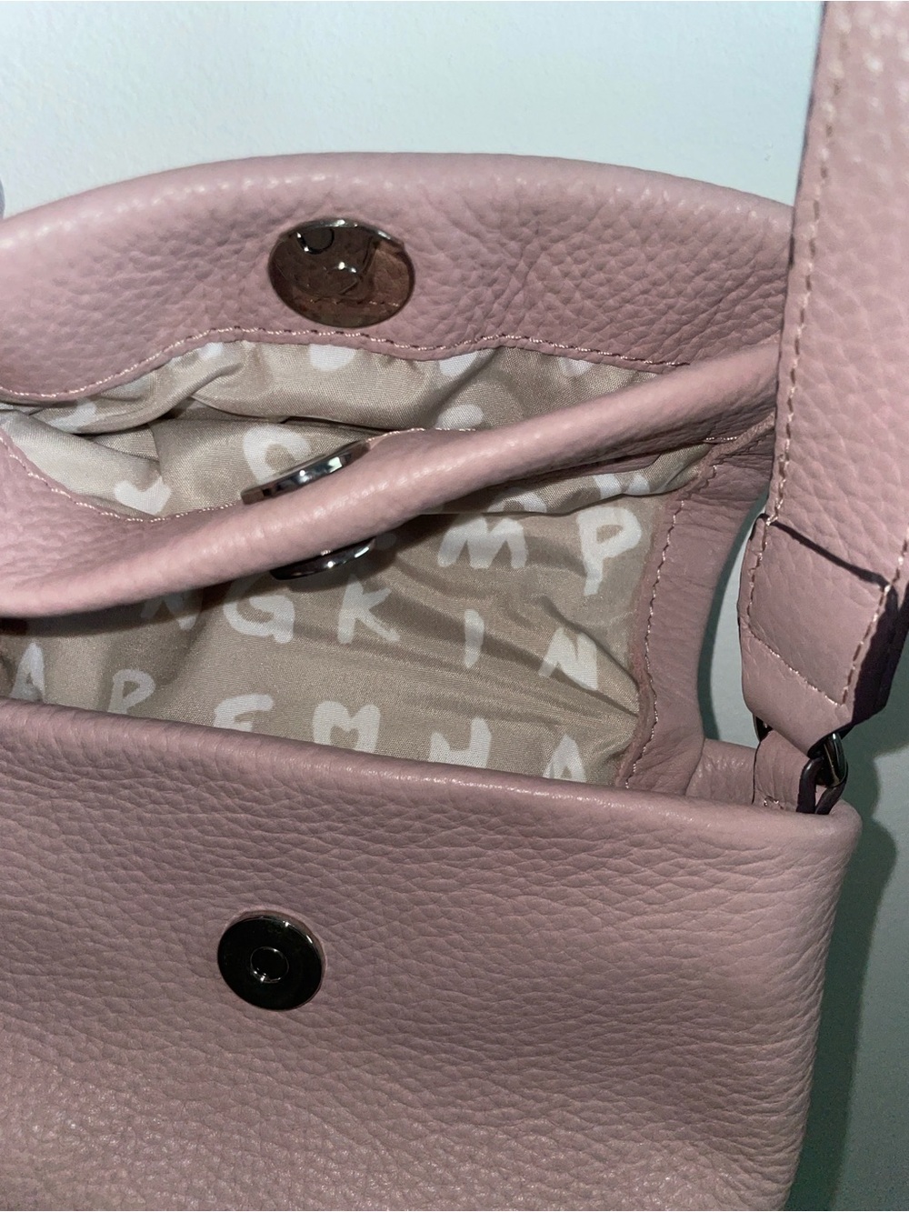 Aimee Kestenberg Pink Mini Pebbled Leather Crossbody - Picture 11 of 13
